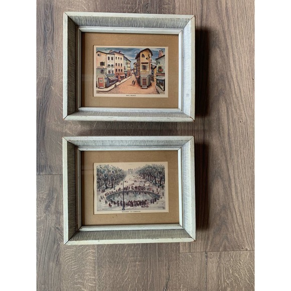 Paris France Scene Prints by Buzelli 1950's - Picture 1 of 7